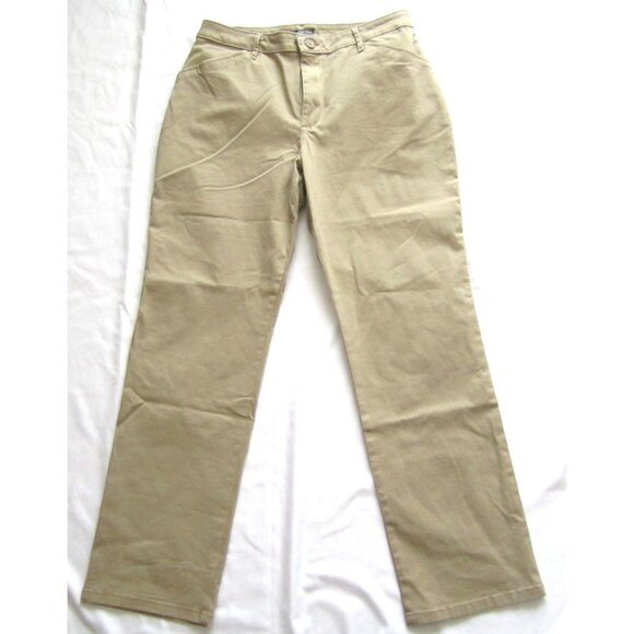 Women's Lee Mid Rise Relaxed Straight Fit Pants Sz 10 Short (WP315) - Picture 1 of 7